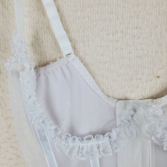 Empire Intimates Bustier 42 Boudoir Sexy Drag Vintage NWT Cupless - Picture 6 of 9